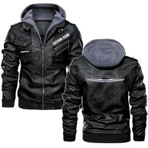 Chrysler Leather Jacket, Warm Jacket, Winter Outer Wear