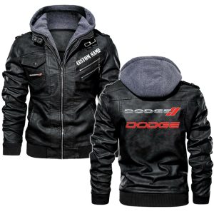 Dodge Leather Jacket, Warm Jacket, Winter Outer Wear