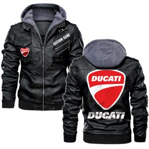Ducati Leather Jacket, Warm Jacket, Winter Outer Wear