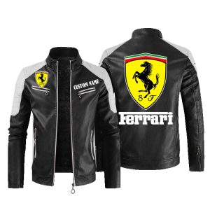 Ferrari Leather Jacket, Warm Jacket, Winter Outer Wear