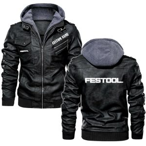 Festool Leather Jacket, Warm Jacket, Winter Outer Wear