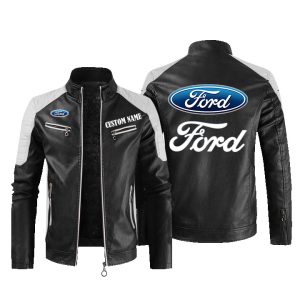 Ford Motor Company Leather Jacket, Warm Jacket, Winter Outer Wear
