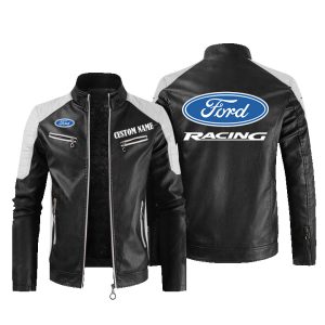 Ford Racing Leather Jacket, Warm Jacket, Winter Outer Wear
