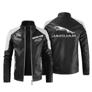 Jaguar Cars Leather Jacket, Warm Jacket, Winter Outer Wear
