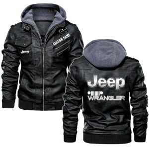 Jeep wrangler Leather Jacket, Warm Jacket, Winter Outer Wear