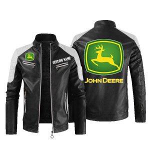 John Deere Leather Jacket, Warm Jacket, Winter Outer Wear