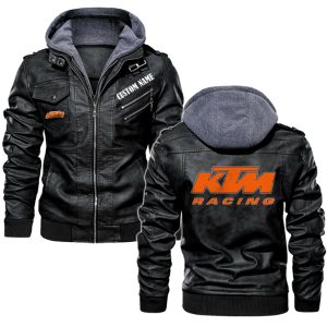 KTM Leather Jacket, Warm Jacket, Winter Outer Wear