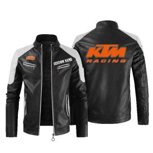 KTM Leather Jacket, Warm Jacket, Winter Outer Wear
