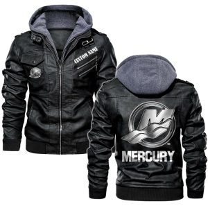Mercury Marine Leather Jacket, Warm Jacket, Winter Outer Wear