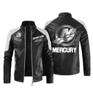 Mercury Marine Leather Jacket, Warm Jacket, Winter Outer Wear