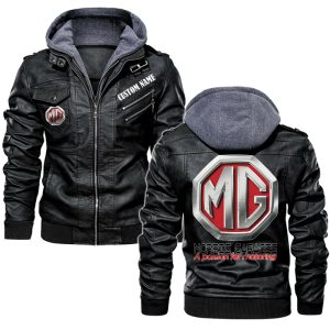 MG Cars Leather Jacket, Warm Jacket, Winter Outer Wear