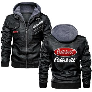 Peterbilt Leather Jacket, Warm Jacket, Winter Outer Wear