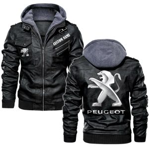 Peugeot Leather Jacket, Warm Jacket, Winter Outer Wear