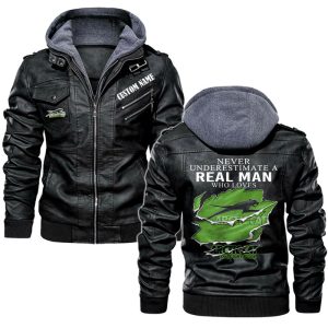 Never Underestimate A Real Man Who Loves Arctic cat Leather Jacket, Warm Jacket, Winter Outer Wear