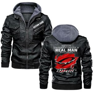 Never Underestimate A Real Man Who Loves Niner Bikes Leather Jacket, Warm Jacket, Winter Outer Wear