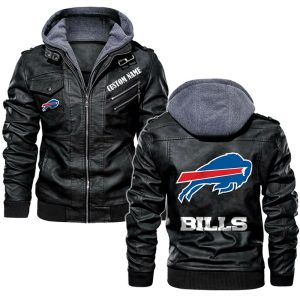 Buffalo Bills Custom Name Leather Jacket, Warm Jacket, Winter Outer Wear