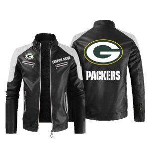 Green Bay Packers Custom Name Leather Jacket, Warm Jacket, Winter Outer Wear