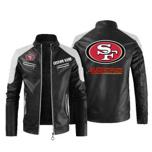San Francisco 49ers Custom Name Leather Jacket, Warm Jacket, Winter Outer Wear