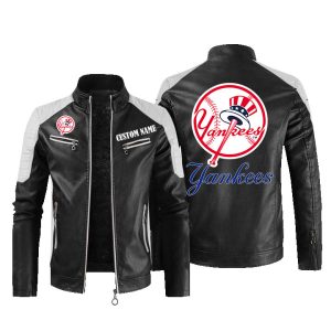 New York Yankees Custom Name Leather Jacket, Warm Jacket, Winter Outer Wear