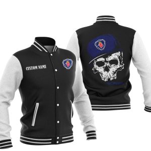 Custom Name Skull Design Scania Varsity Jacket, Baseball Jacket, Warm Jacket, Winter Outer Wear