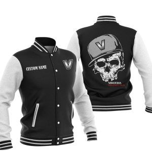 Custom Name Skull Design Valtra Varsity Jacket, Baseball Jacket, Warm Jacket, Winter Outer Wear