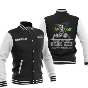 Come To The Dark Side Star War Arctic cat Varsity Jacket, Baseball Jacket, Warm Jacket, Winter Outer Wear