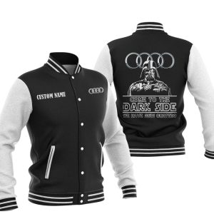 Come To The Dark Side Star War Audi Quattro Varsity Jacket, Baseball Jacket, Warm Jacket, Winter Outer Wear