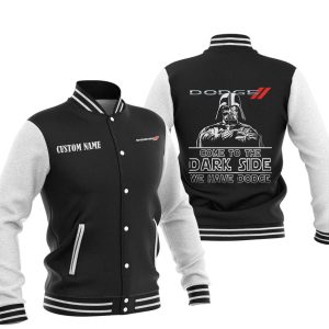 Come To The Dark Side Star War Dodge Varsity Jacket, Baseball Jacket, Warm Jacket, Winter Outer Wear