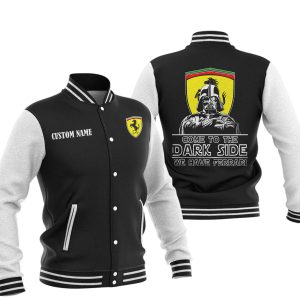 Come To The Dark Side Star War Ferrari Varsity Jacket, Baseball Jacket, Warm Jacket, Winter Outer Wear