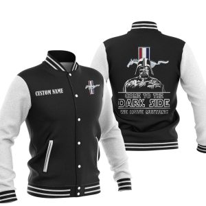 Come To The Dark Side Star War Ford Mustang Varsity Jacket, Baseball Jacket, Warm Jacket, Winter Outer Wear