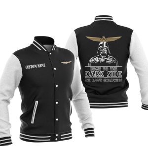 Come To The Dark Side Star War Goldwing Varsity Jacket, Baseball Jacket, Warm Jacket, Winter Outer Wear