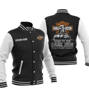Come To The Dark Side Star War Harley Davidson Varsity Jacket, Baseball Jacket, Warm Jacket, Winter Outer Wear