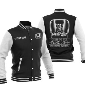 Come To The Dark Side Star War Honda Varsity Jacket, Baseball Jacket, Warm Jacket, Winter Outer Wear