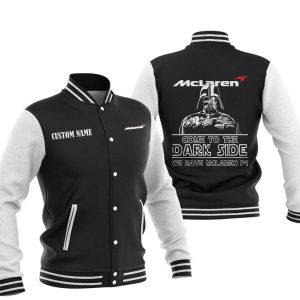 Come To The Dark Side Star War McLaren P1 Varsity Jacket, Baseball Jacket, Warm Jacket, Winter Outer Wear