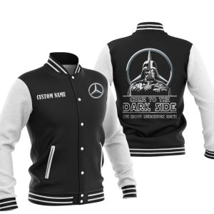 Come To The Dark Side Star War Mercedes Benz Varsity Jacket, Baseball Jacket, Warm Jacket, Winter Outer Wear