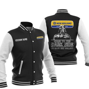 Come To The Dark Side Star War New Holland Agriculture Varsity Jacket, Baseball Jacket, Warm Jacket, Winter Outer Wear