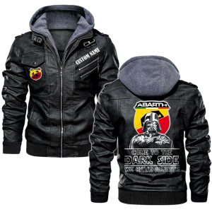 Come To The Dark Side Star War Abarth Leather Jacket, Warm Jacket, Winter Outer Wear