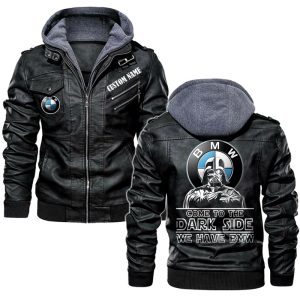 Come To The Dark Side Star War BMW Leather Jacket, Warm Jacket, Winter Outer Wear