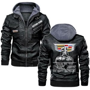 Come To The Dark Side Star War Cadillac Leather Jacket, Warm Jacket, Winter Outer Wear