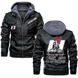 Come To The Dark Side Star War Case IH Leather Jacket, Warm Jacket, Winter Outer Wear