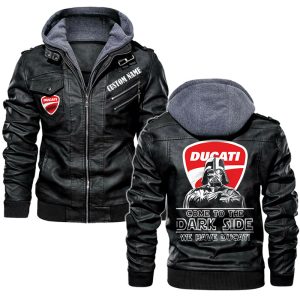 Come To The Dark Side Star War Ducati Leather Jacket, Warm Jacket, Winter Outer Wear