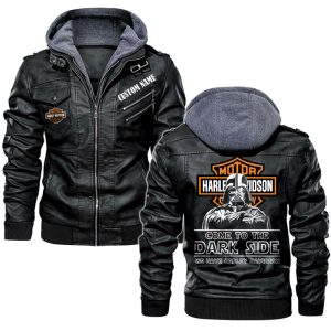 Come To The Dark Side Star War Harley Davidson Leather Jacket, Warm Jacket, Winter Outer Wear