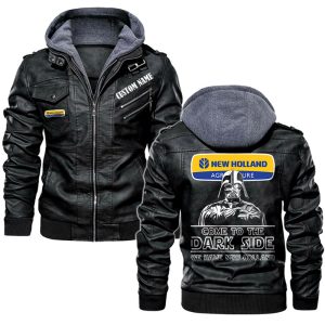Come To The Dark Side Star War New Holland Agriculture Leather Jacket, Warm Jacket, Winter Outer Wear
