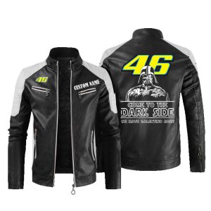 Come To The Dark Side Star War Valentino Rossi 46 Leather Jacket, Warm Jacket, Winter Outer Wear