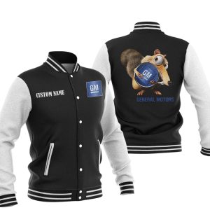 Scrat  Squirrel In Ice Age General Motors Varsity Jacket, Baseball Jacket, Warm Jacket, Winter Outer Wear