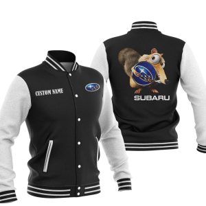 Scrat  Squirrel In Ice Age Subaru Varsity Jacket, Baseball Jacket, Warm Jacket, Winter Outer Wear