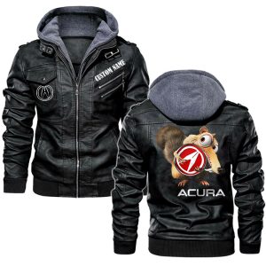 Scrat  Squirrel In Ice Age Acura Leather Jacket, Warm Jacket, Winter Outer Wear