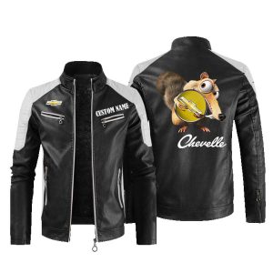 Scrat  Squirrel In Ice Age Chevrolet Chevelle Leather Jacket, Warm Jacket, Winter Outer Wear