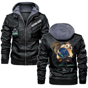 Scrat  Squirrel In Ice Age Deutz Fahr Leather Jacket, Warm Jacket, Winter Outer Wear