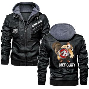 Scrat  Squirrel In Ice Age Mercury Marine Leather Jacket, Warm Jacket, Winter Outer Wear